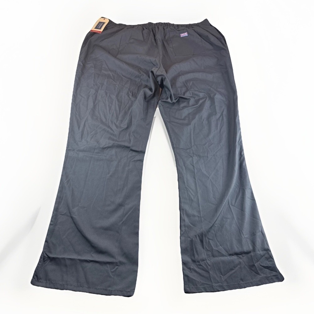 Cherokee Workwear Scrub Pants 3XLT Gray Modern Classic Drawstring Big & Tall NEW